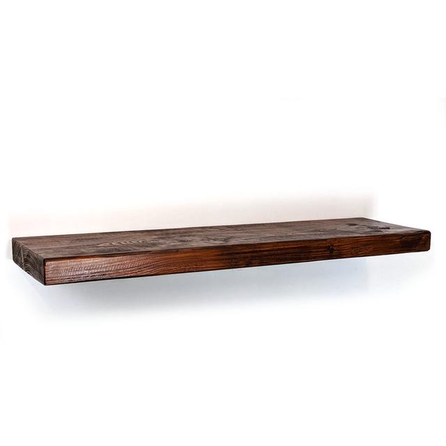 Dorthe Solid Wood Floating Shelf with Reclaimed Wood Union Rustic Size: 4.50cm H x 50cm W x 17cm D on Productcaster.