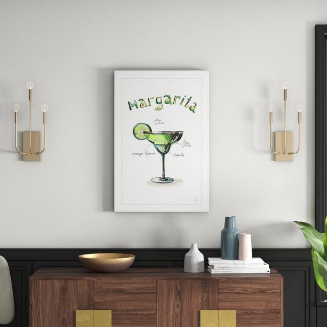 'Margarita Recipe' Framed Textual Art East Urban Home Size: 91cm H x 61cm W x 3.8cm D on Productcaster.