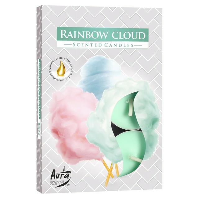 Rainbow Cloud Scented Tealight Candle Acorn & Rose on Productcaster.