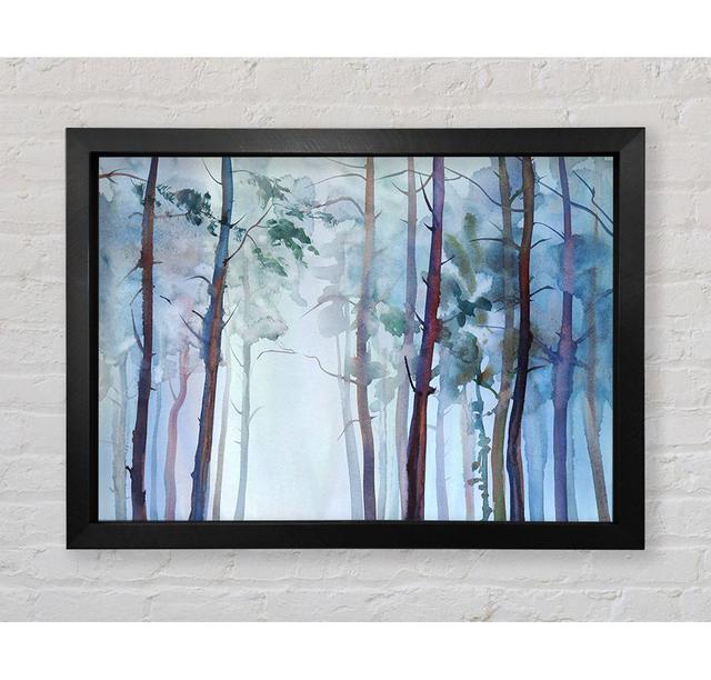 Mist Through The Forest - Single Picture Frame Art Prints Bright Star Size: 100cm H x 141.4cm W x 3.4cm D on Productcaster.