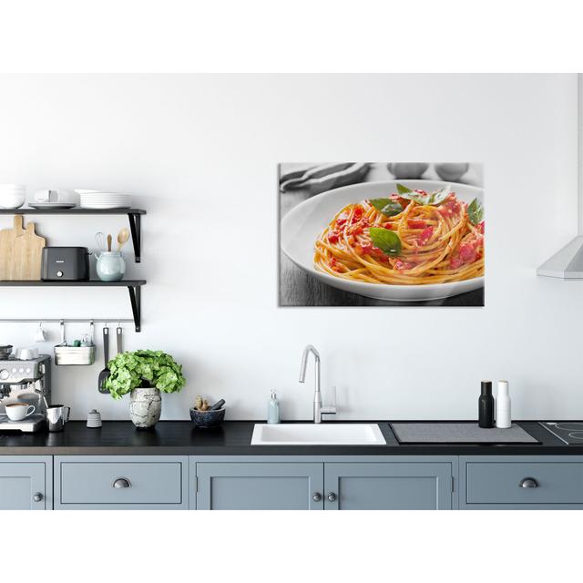 Rustic Italian Spaghetti - Unframed Photograph on Glass Brayden Studio Size: 60cm H x 80cm W on Productcaster.