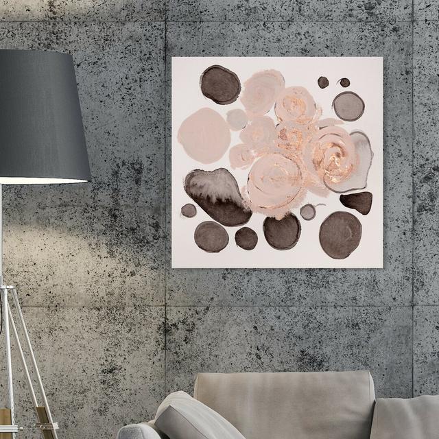 'Winter Roses' Graphic Art on Wrapped Canvas East Urban Home Size: 61 cm H x 61 cm W x 3.8 cm D on Productcaster.