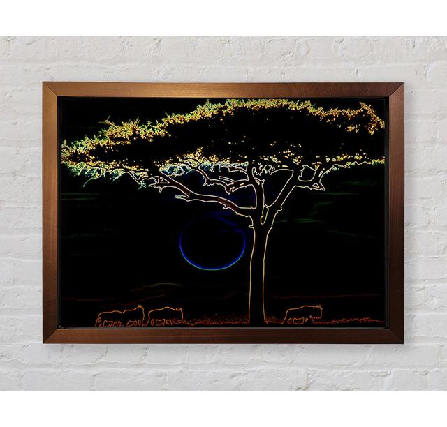 Night Tree 02 - Print Bright Star Size: 42cm H x 59.7cm W on Productcaster.