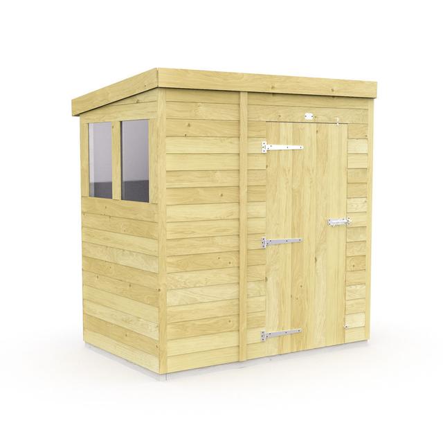 5ft x 4ft Pent Shed - Single Door with Windows Dakota Fields on Productcaster.