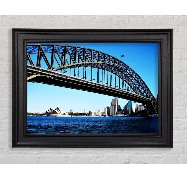 Sydney Harbour Bridge Day Time - Single Picture Frame Art Prints Ebern Designs Size: 21cm H x 42cm W x 8cm D on Productcaster.