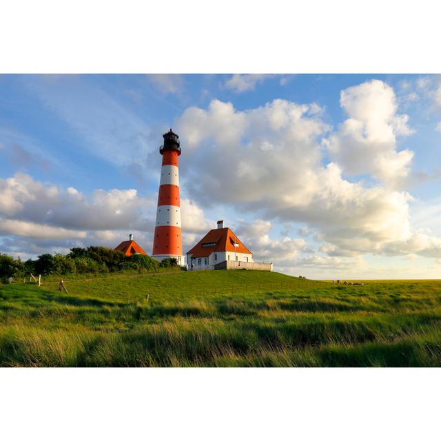 Lighthouse Of Westerhever - Wrapped Canvas Art Prints Breakwater Bay Size: 30cm H x 46cm W on Productcaster.