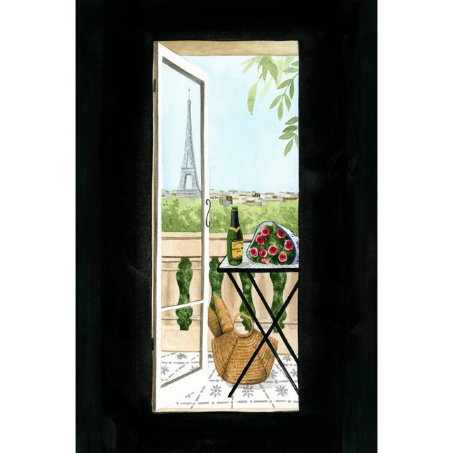 Terrace In Paris I by Grace Popp - Wrapped Canvas Painting Lily Manor Size: 122cm H x 81cm W on Productcaster.