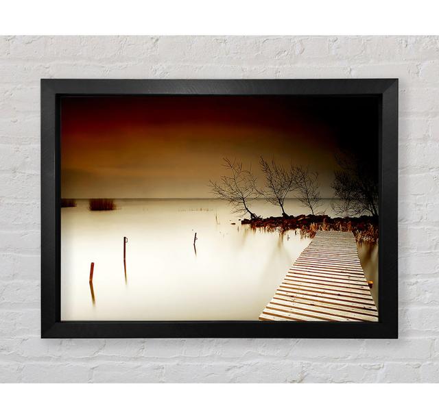 Mystical Boardwalk Brown - Single Picture Frame Art Prints Bright Star Size: 59.7cm H x 84.1cm W x 3.4cm D on Productcaster.