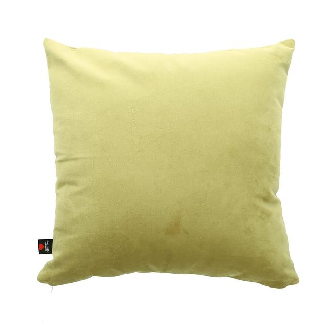 Moey Square Throw Cushion Ebern Designs Size: 43 x 43cm, Colour: Green on Productcaster.