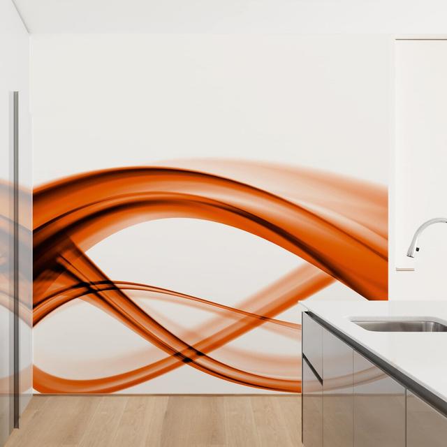 Matt Fototapete Orange Element 2,4 m x 240 cm East Urban Home Größe: 240 cm L x 240 cm B on Productcaster.