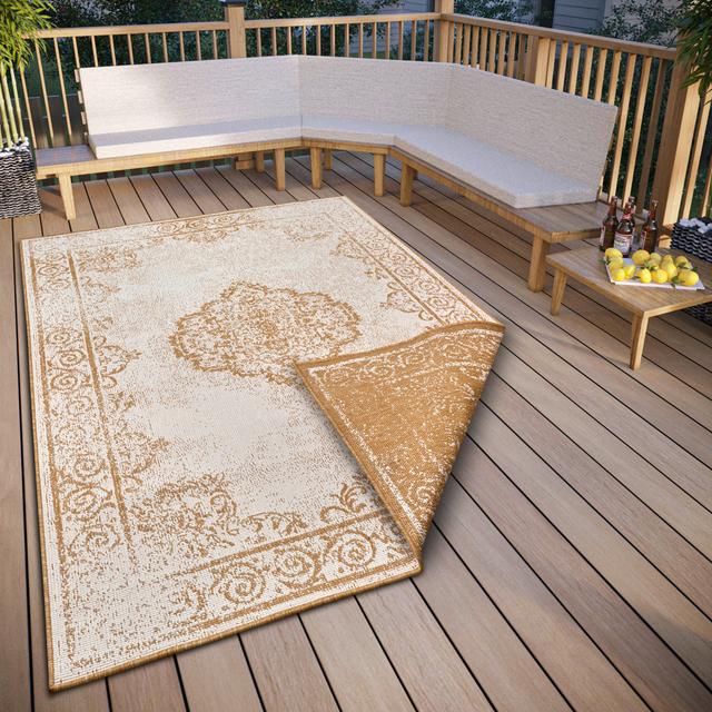 In- Und Outdoor Wendeteppich Cebu - Flachgewebe, Orient Design, Vintage, Wetterfest & UV-Beständig Für Balkon, Terrasse, Garten, Wohnzimmer Northrugs on Productcaster.