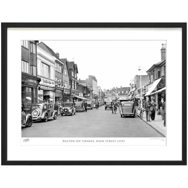 Walton On Thames, High Street C1955 by Francis Frith - Single Picture Frame Print The Francis Frith Collection Size: 60cm H x 80cm W x 2.3cm D on Productcaster.