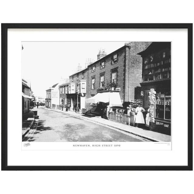 'Newhaven, High Street 1890' by Francis Frith - Picture Frame Photograph Print on Paper The Francis Frith Collection Size: 60cm H x 80cm W x 2.3cm D on Productcaster.