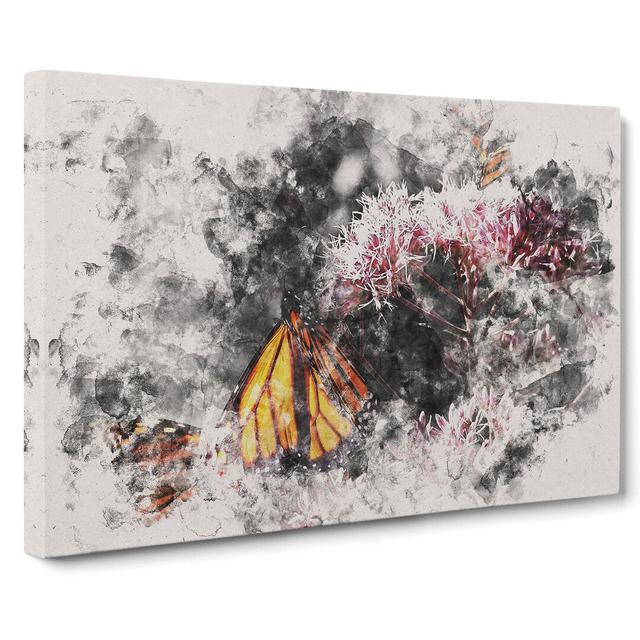 Monarch Butterflies Vol.2 - Wrapped Canvas Graphic Art East Urban Home Size: 50cm H x 76cm W x 3cm D on Productcaster.