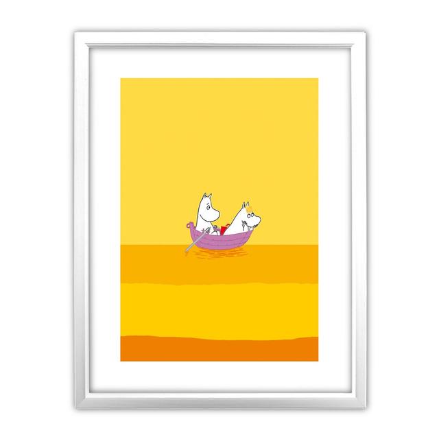 Gardendale the Lovable Gardendale by Tove Jansson Framed Graphic Art Zoomie Kids Frame Colour: White on Productcaster.