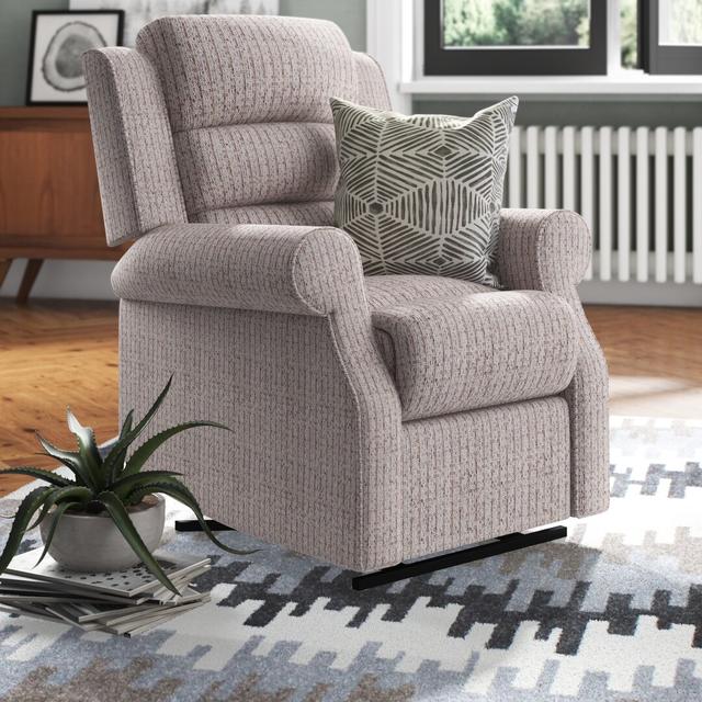 Lainey Electric Recliner Fernleaf Upholstery Colour: Natural on Productcaster.