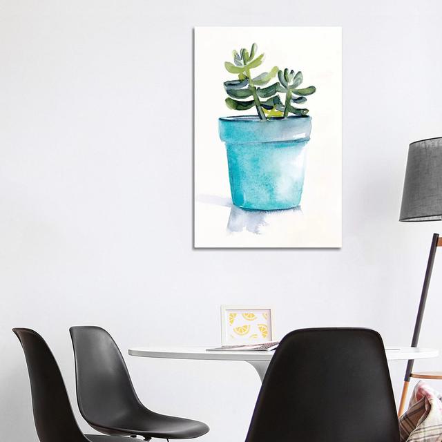 Potted Succulent II by Jennifer Paxton Parker - Wrapped Canvas Print Latitude Vive Size: 101.6cm H x 66.04cm W x 3.81cm D on Productcaster.