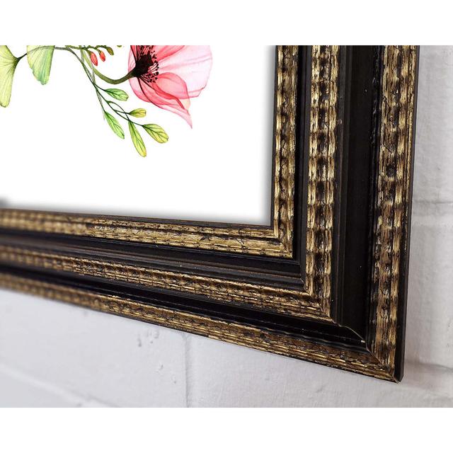 Flower Twin ClassicLiving Size: 29.7cm H x 42cm W x 3cm D, Format: Black Framed Paper on Productcaster.