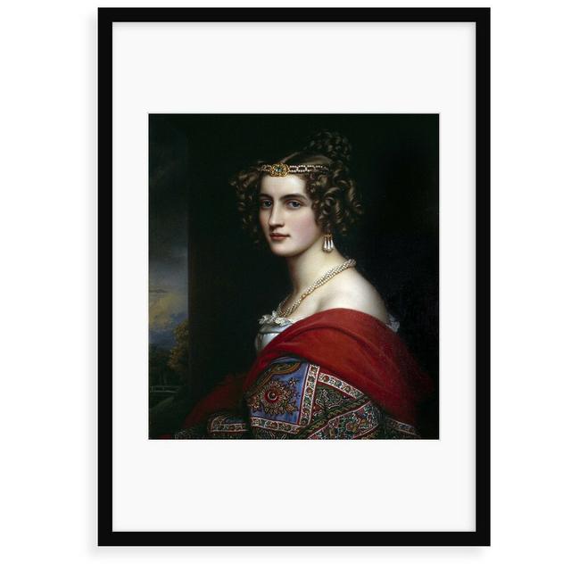 'Portrait of Amalie Von Schintling' Painting Astoria Grand Size: 50 cm H x 40 cm W x 2.3 cm D, Format: Framed Paper on Productcaster.