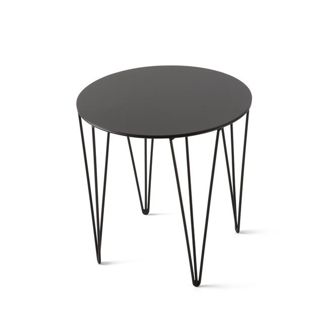 Chele Side Table Corrigan Studio Size: 35 cm H x 35 cm W x 35 cm D, Finish: Black on Productcaster.