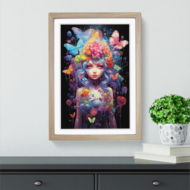 Fairy Neo-Plasticism - Single Picture Frame Print on Wood Big Box Art on Productcaster.