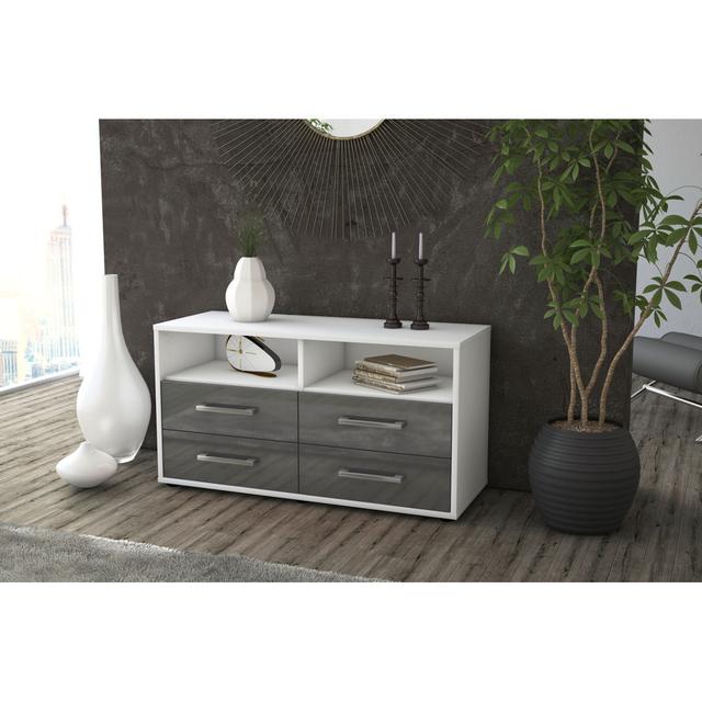 Almedin TV Stand Latitude Run Colour: Grey/White on Productcaster.