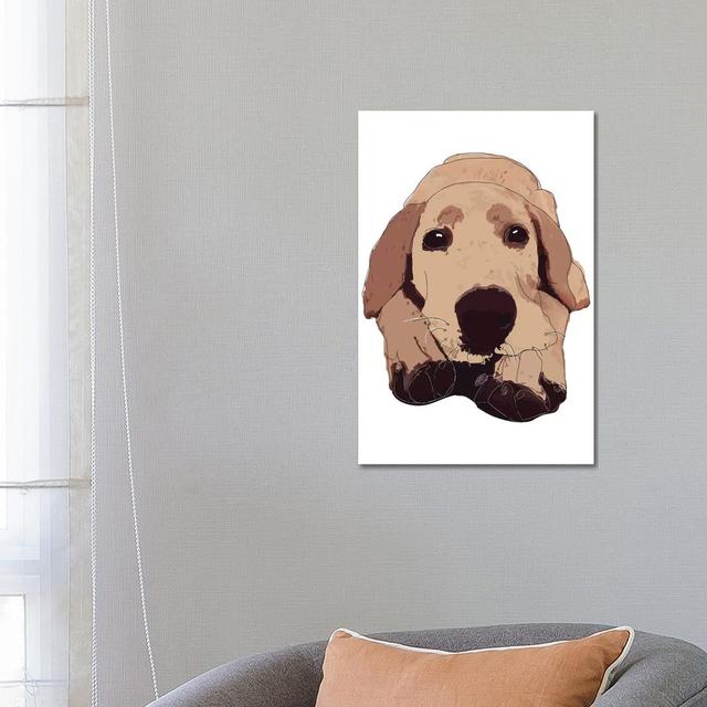 Golden Labrador by Sketch And Paws - Gallery-Wrapped Canvas Giclée on Canvas Lark Manor Format: Canvas, Size: 66.04cm H x 45.72cm W x 3.81cm D on Productcaster.