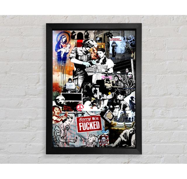 Banksy Collage 2 von Banksy - Einzelne Bilderrahmen Kunstdrucke Bright Star Größe: 59,7 cm H x 42 cm B x 3,4 cm T on Productcaster.