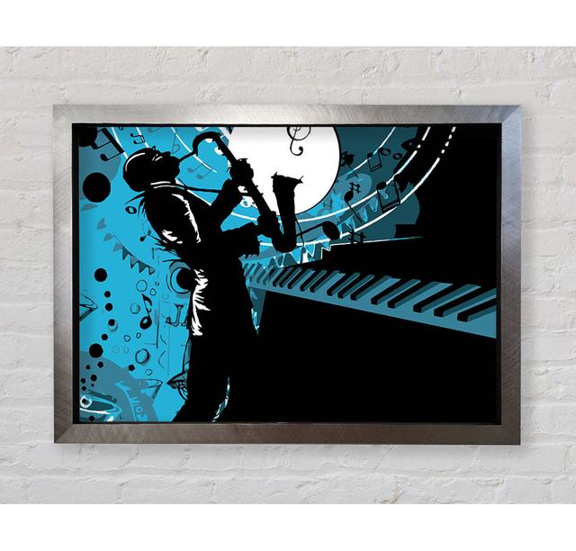 Playing The Blues 1 - Single Picture Frame Art Prints Bright Star Size: 100cm H x 141.4cm W x 3.4cm D on Productcaster.