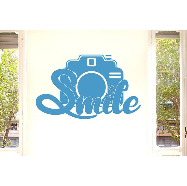 Wall Decal East Urban Home Size: Large, Colour: Blue on Productcaster.