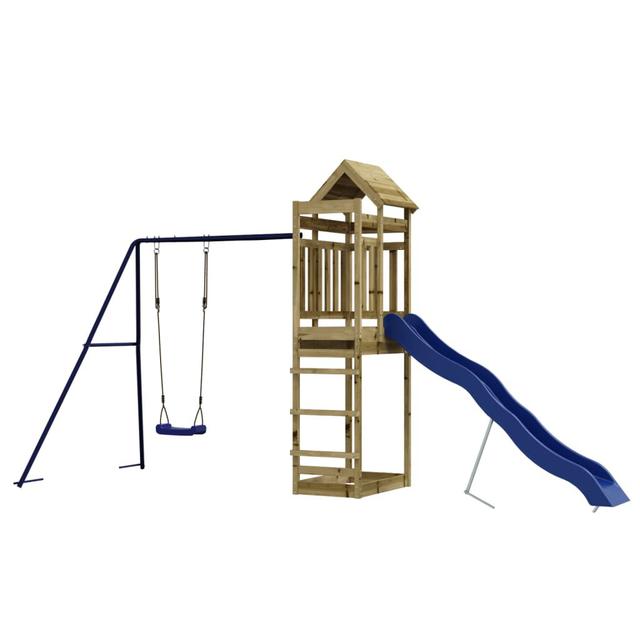 Freeport Park Outdoor Playset Impregnated Wood Pine Freeport Park Colour: Dark Green/Blue on Productcaster.