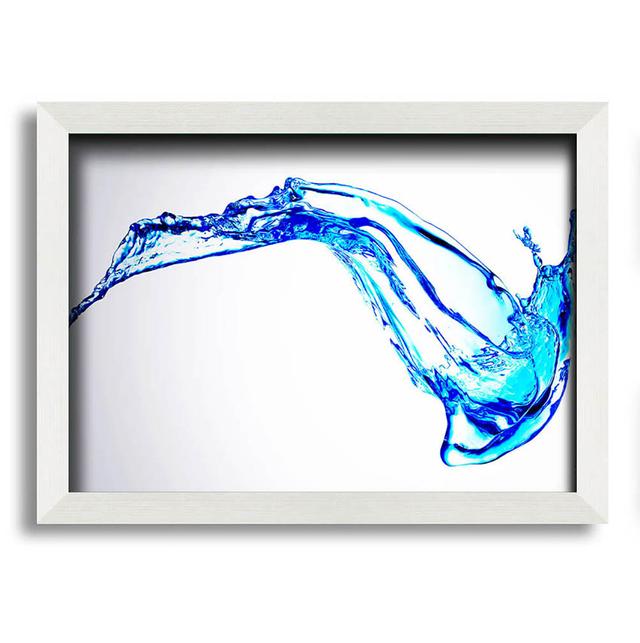 Erratic Water Splash Framed Print Ivy Bronx Size: 42cm H x 59.7cm W x 1.5cm D, Format: Grey Framed Paper on Productcaster.