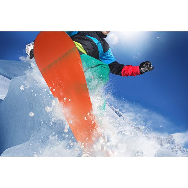 Snowboarder at Jump by Mel-Nik - Wrapped Canvas Photograph 17 Stories Size: 51cm H x 76cm W on Productcaster.