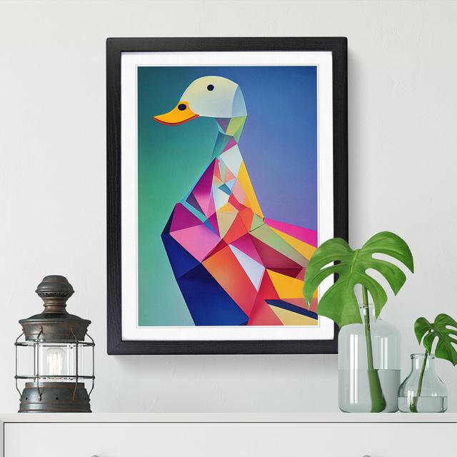 Lilianka Duck Hypreprism - Picture Frame Graphic Art Brambly Cottage Frame Option: Walnut, Size: 64cm H x 46cm W x 2cm D on Productcaster.