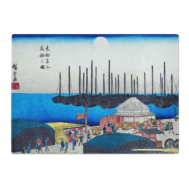 Tempered Glass Takanawa No Zu by Utagawa Hiroshige Chopping Board East Urban Home Size: 39 cm x 28.5 cm on Productcaster.