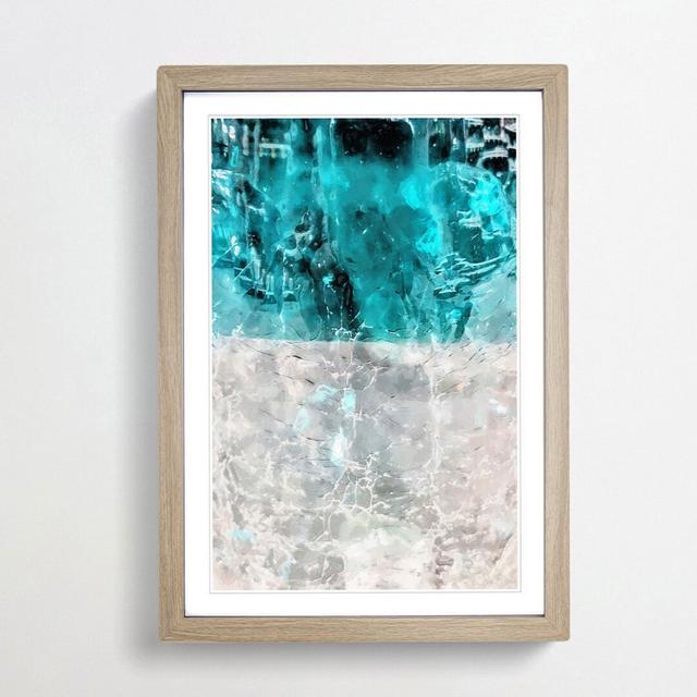 Wash over Me in Abstract - Picture Frame Graphic Art Print East Urban Home Frame Option: Oak, Size: 76cm H x 50cm W x 2cm D on Productcaster.