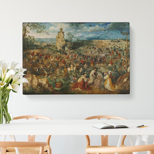 Christ Carrying The Cross by Pieter Bruegel The Elder - Wrapped Canvas Painting East Urban Home Size: 50cm H x 76cm W x 3cm D on Productcaster.