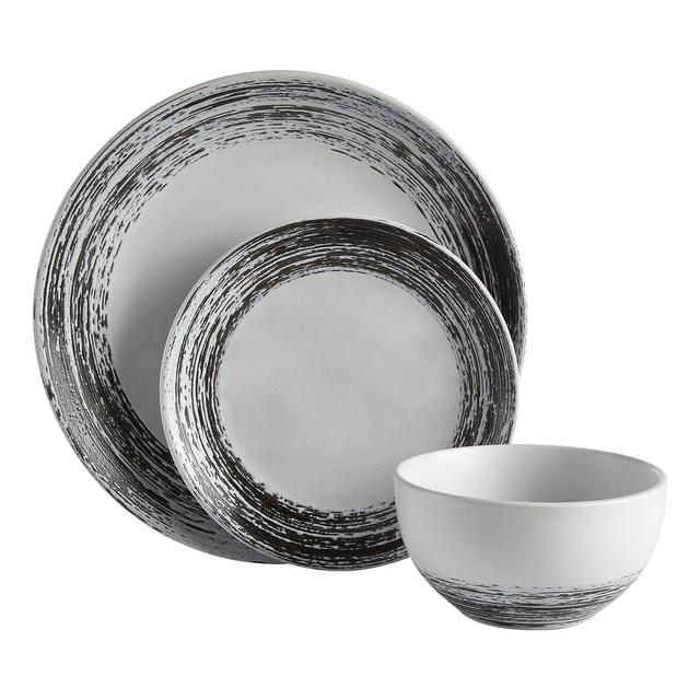 Campeon 12 Piece Stoneware Dinner Set, Service for 4 Mercury Row on Productcaster.