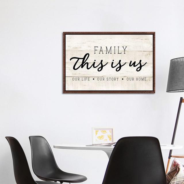 This Is Us Happy Larry Size: 66.04cm H x 101.6cm W x 3.81cm D, Format: Classic Brown Wood Framed on Productcaster.