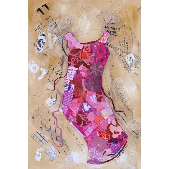 Dress Whimsy VI by Elizabeth St. Hilaire - Wrapped Canvas Graphic Art Rosalind Wheeler Size: 76cm H x 51cm W on Productcaster.