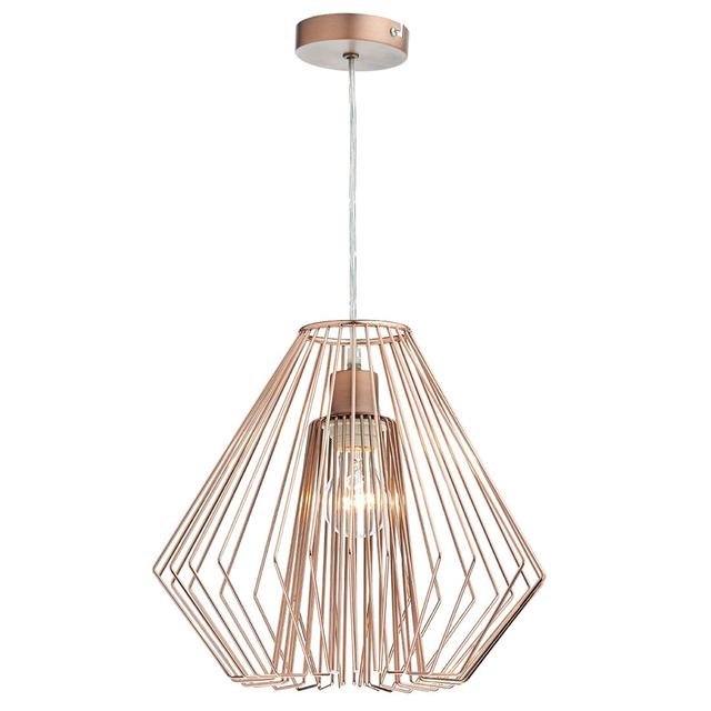 31cm H Metal Novelty Pendant Shade ( Screw On ) in Copper Mikado Living on Productcaster.