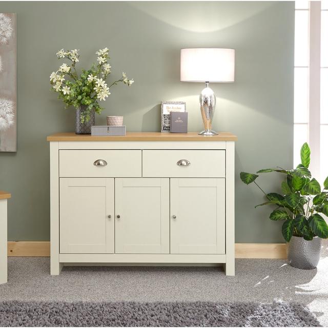 Loretta 111.7 Cm Wide 2 Drawer Sideboard Zipcode Design Colour: Cream on Productcaster.