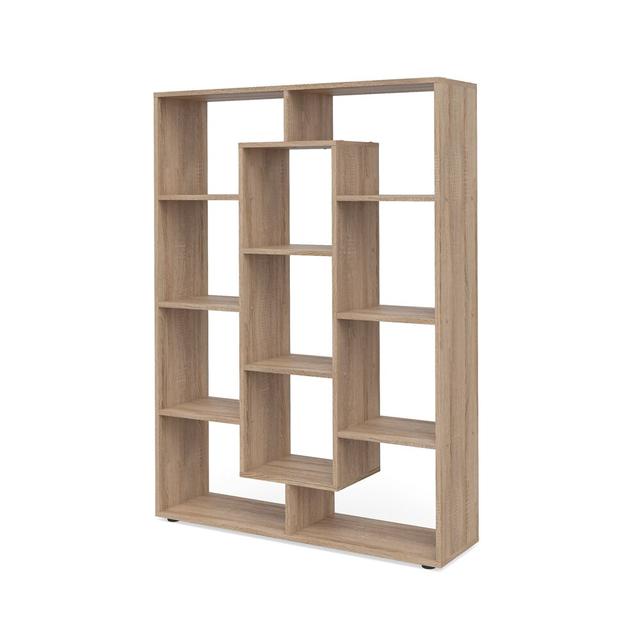 Hazen Bookcase Latitude Run Colour: Sonoma Oak on Productcaster.