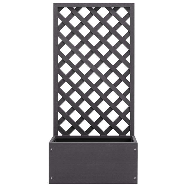 Tupman Trellis Planter 70X30x135 Cm WPC Dakota Fields Colour: Grey on Productcaster.