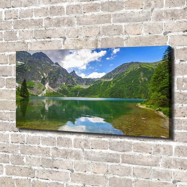 Sea Eye Of The Tatra Mountains - Print Union Rustic Format: Canvas, Size: 70cm H x 140cm W x 2cm D on Productcaster.