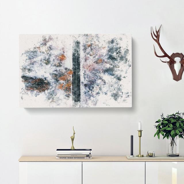 Dividing the Forest - Wrapped Canvas Graphic Art Print East Urban Home Size: 40cm H x 60cm W x 3cm D on Productcaster.