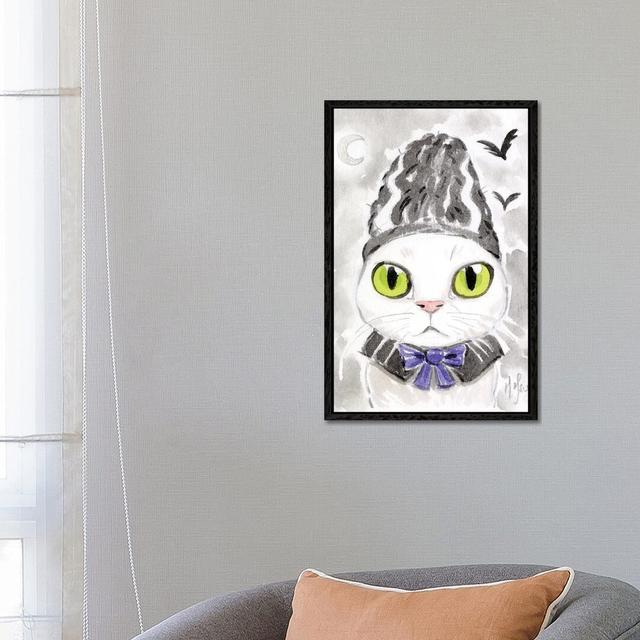 Cat - Bride Of Frankenstein by Martin Hsu - Painting on Canvas The Seasonal Aisle Format: Black Framed, Size: 66.04cm H x 45.72cm W x 3.81cm D on Productcaster.