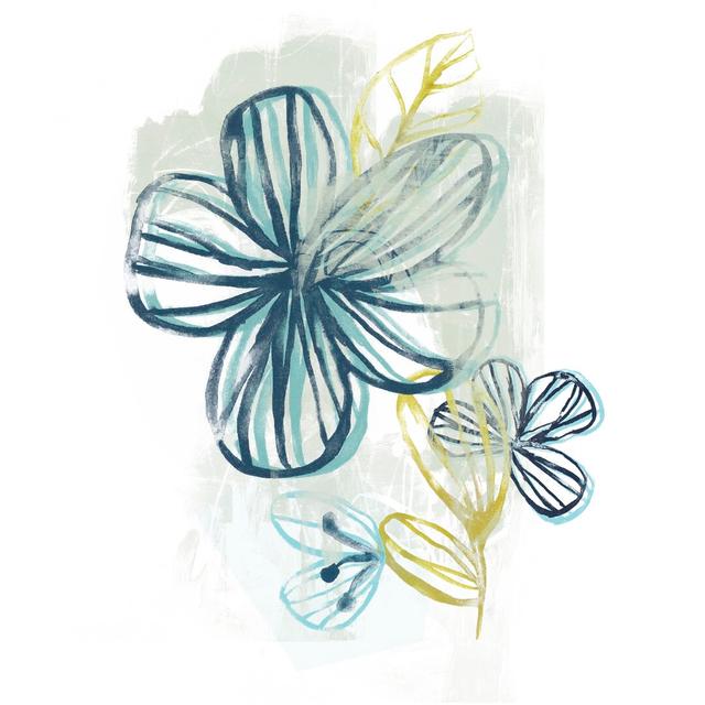 Floral Offset II by June Erica Vess - Print ClassicLiving Size: 30cm H x 30cm W x 3.8cm D on Productcaster.