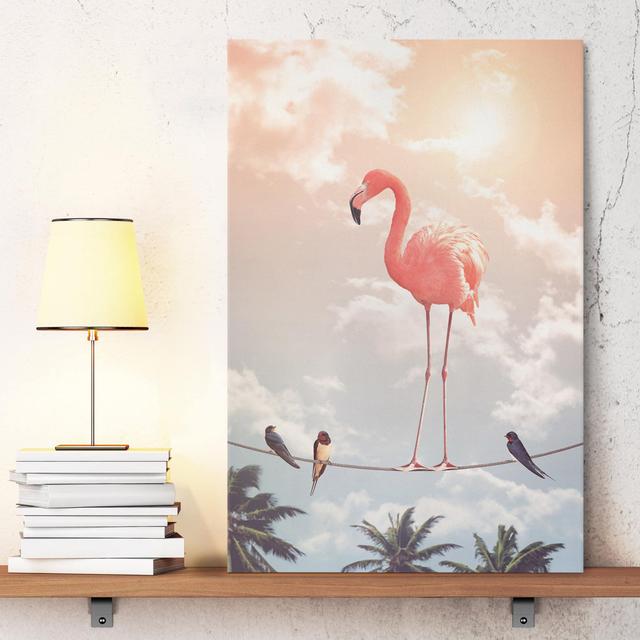 Leinwandbild Himmel mit Flamingo von Jonas Loose Sansibar Home on Productcaster.