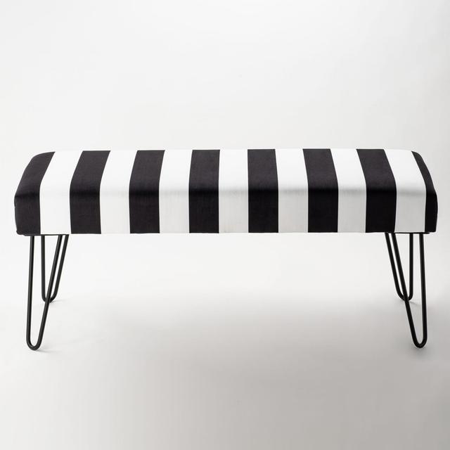 Eulan Upholstered Bench Ebern Designs Size: H40 x W80 x D40cm on Productcaster.